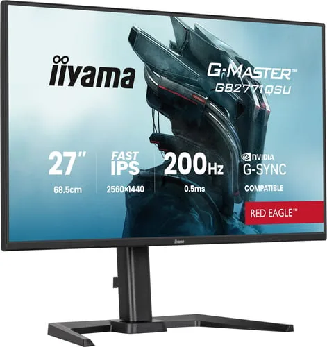Iiyama G-Master GB2771QSU-B1 - 27" WQHD 200Hz Fast IPS 0.5ms avec Pivot G-Sync Adaptive Sync-Seconde Vie-Tr — vue 4