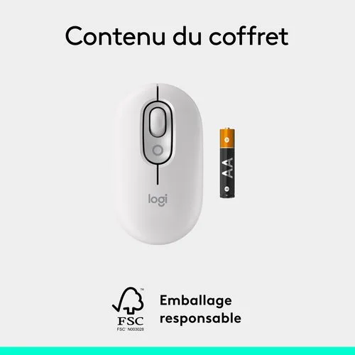 Logitech Pop - Sans fil - Blanc — vue 12