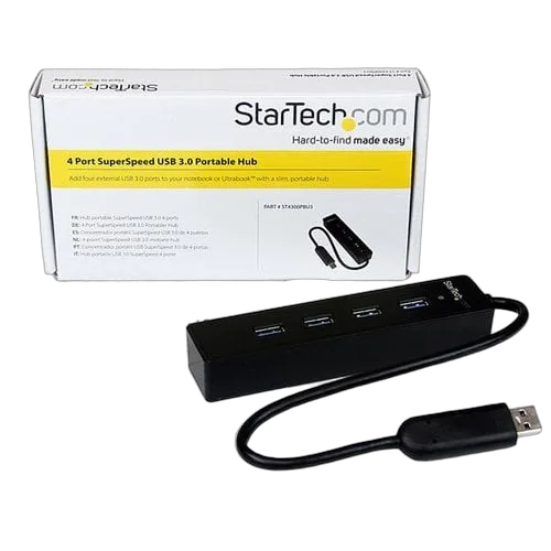 StarTech 4 Port SuperSpeed Portable USB 3.0 Hub — vue 4