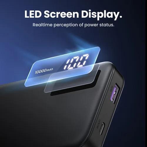 UGREEN USB-C + USB-A - 2 ports - 10000mAh - 20W - Noir — vue 7