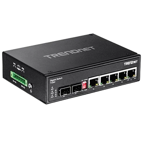 TrendNet 6-PORT HARD. IND. GBIT SWITCH — vue 2