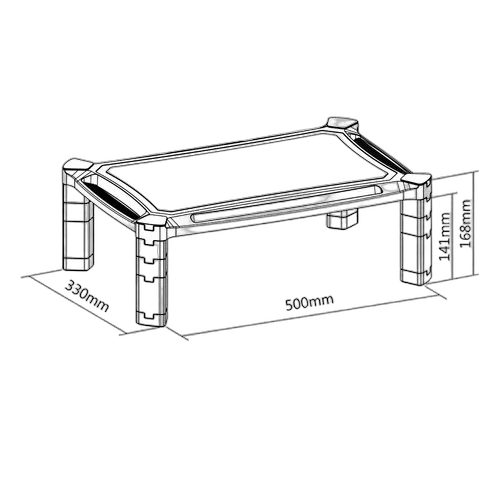 NewStar Monitor Raiser height adjustmen — vue 8