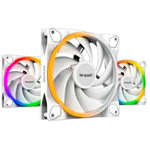 be quiet! Pack de 3 Light Wings 120mm PWM ARGB High Speed Blanc — vue 1