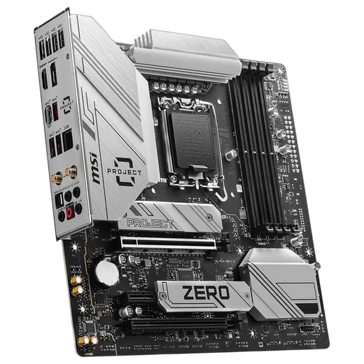 MSI B760M PROJECT ZERO - B760/LGA1700/DDR5/mATX — vue 2