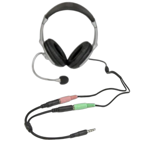 StarTech Headset adapter with headphone/mic plugs — vue 4