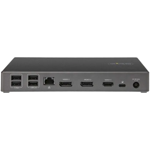 StarTech USB C Dock Triple 4K - 100W PD 6x USB — vue 4