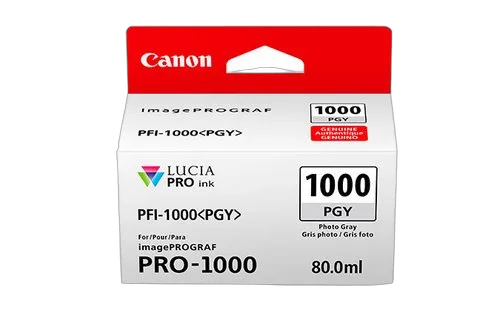 Canon Ink/PFI-1000 Cartridge Photo GY — vue 1