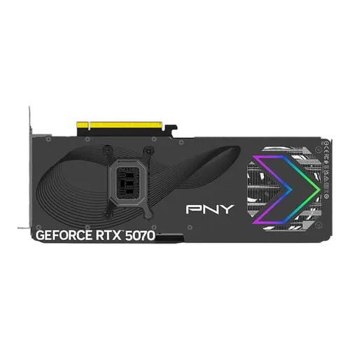 PNY GeForce RTX 5070 12GB ARGB Overclocked Triple Fan DLSS 4, vue 3