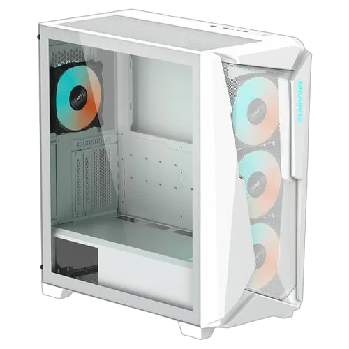 Gigabyte C301 GLASS WHITE V2 - MT/Sans Alim/E-ATX — vue 2
