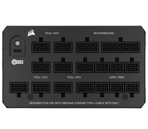 Corsair ATX 1200W - 80+ Platinum - HX1200i C14 Version Noir — vue 4