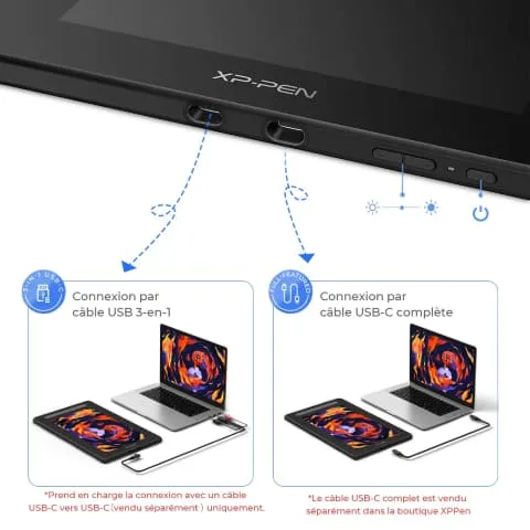 XPPEN Artist 16 2nd CD160FH_BK - 5080LPI 16" Noir — vue 8