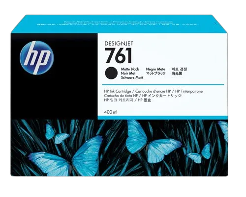 HP No 761 Ink Cart/Matte Black 400ml — vue 1
