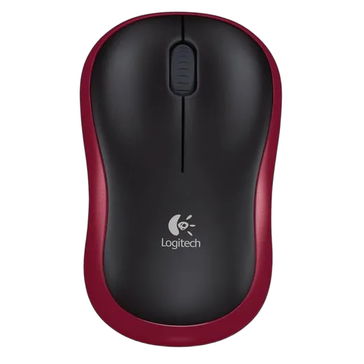 Logitech M185 - Sans-Fil - Rouge — vue 1