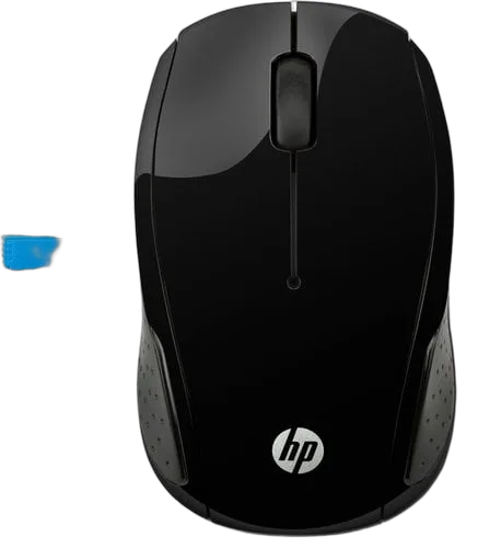 HP 200 BLACK WIRELESS MOUSE — vue 1