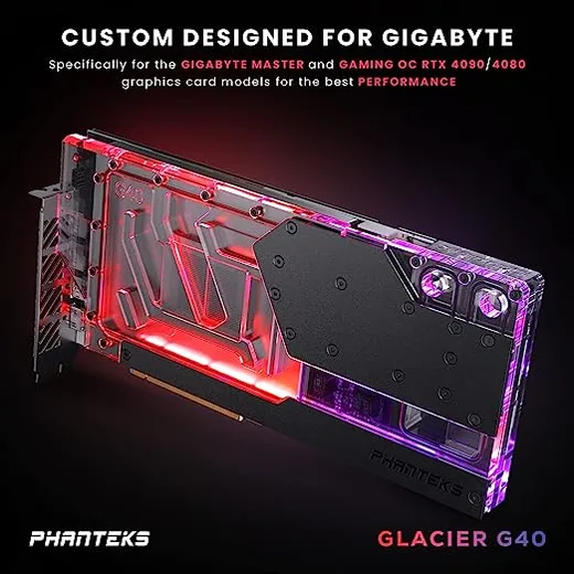 Phanteks Glacier G40 Waterblock pour RTX 4090 Gigabyte — vue 1