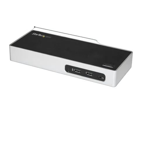 StarTech USB 3 Dual Monitor Dock HDMI DVI/VGA — vue 3