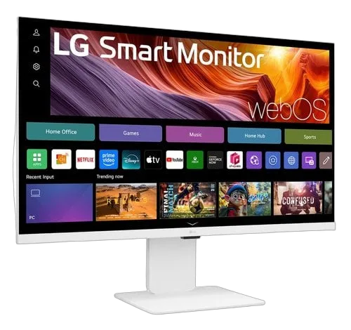 LG 32U850SA-W - 32" 4K IPS Smart TV Webcam USB-C télécommande — vue 3