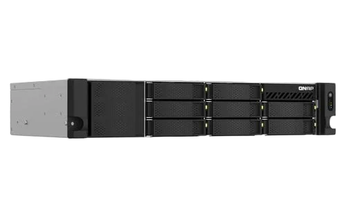 QNAP 8-bay short-depth rackmount NAS AM — vue 3
