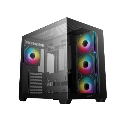 Deepcool CG530 4F Noir - MT/Sans Alim/ATX + MYSTIQUE 360 ARGB - Noir - 360mm — vue 2
