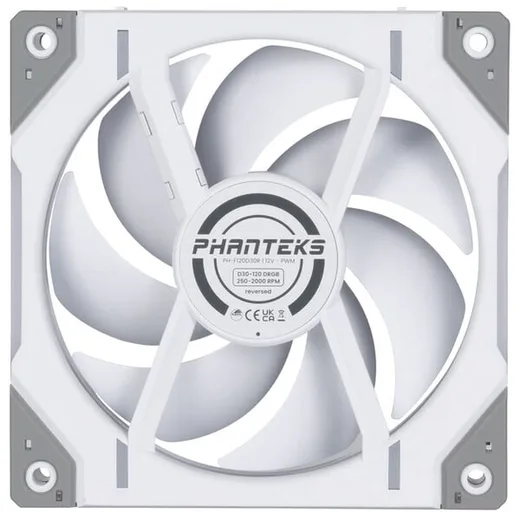Phanteks D30 Reverse White (Pack de 3x120 mm) D-RGB — vue 5