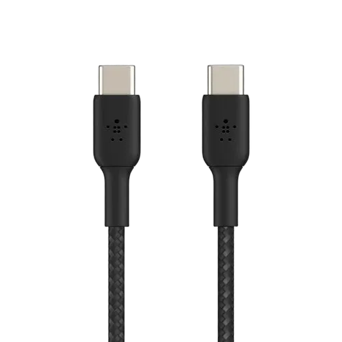 Belkin USB-C to USB-C Cable Braided 1M Black — vue 3