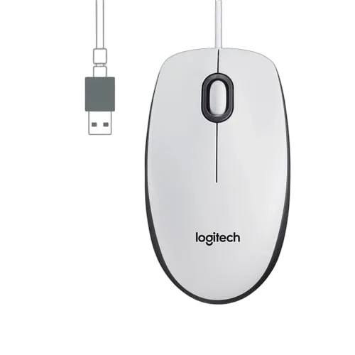 Logitech MOUSE M100 - WHITE - — vue 2