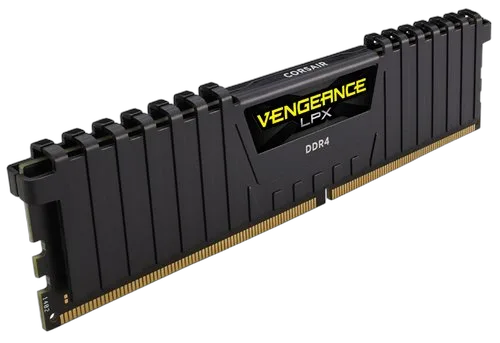 Corsair Vengeance LPX schwarz, DDR4-3200, CL16 - 64 GB Quad-Kit — vue 3