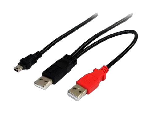 StarTech 6 ft USB Y Cable for External Hard Drive — vue 1