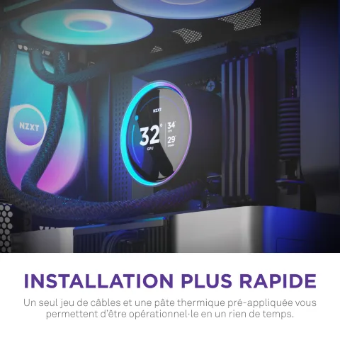 NZXT Kraken Elite 420 RGB V2 - 420mm - Noir — vue 11