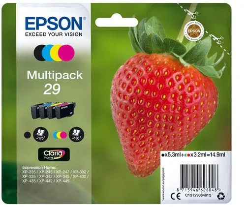 Epson - Noir, Cyan, Magenta, Jaune - C13T29864012 — vue 1