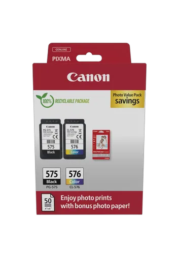 Canon PIXMA TS3750i Black + Cartouche d'encre PG-575/CL-576 pack 2 couleurs — vue 8