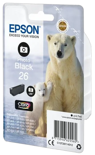 Epson Ink/26 Polar Bear 4.7ml PBK SEC — vue 2