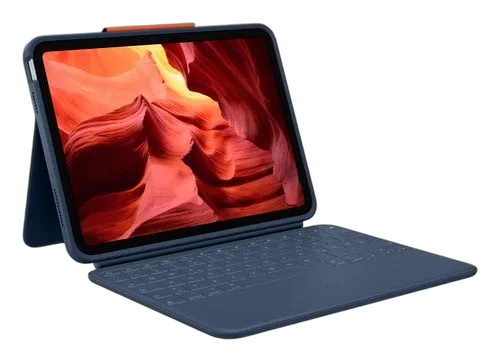 Logitech Rugged Combo 4 pour iPad - Bleu — vue 1