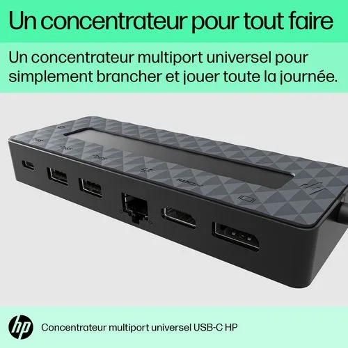 HP UNIV USB-C MULTIPORT HUB — vue 8