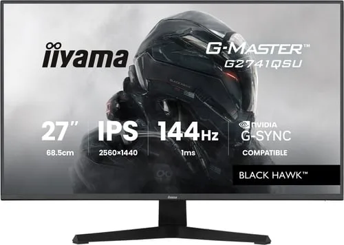 Iiyama G-Master G2741QSU-B1 - 27" QHD 144Hz IPS 1ms Adaptive Sync G-Sync — vue 1