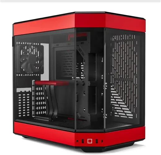 Hyte Y-60 Rouge - MT/Sans alim/ATX — vue 1