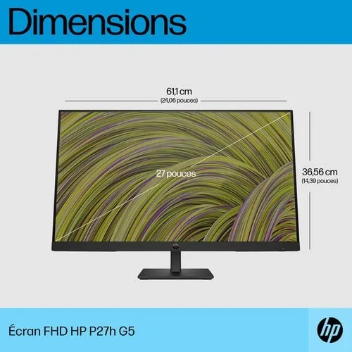 HP P27H G5 27IN 16:9 — vue 13