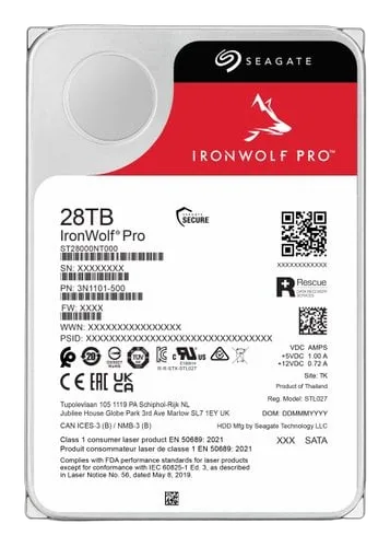 Seagate IRONWOLF PRO 3.5IN 7200RPM 28TB — vue 4