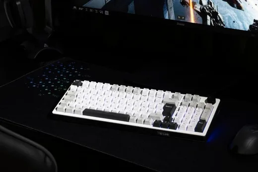 The G-LAB Keyz Elite 400 WG - Mécanique - Sans-Fil - RGB - Blanc/Gris — vue 3
