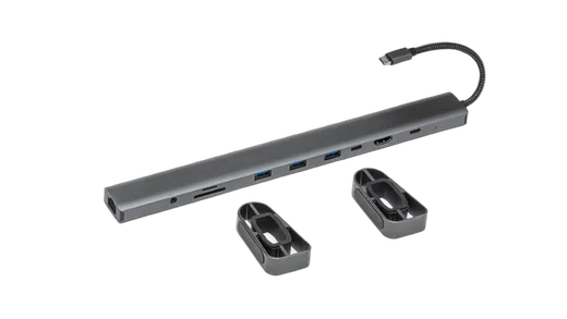 Bluestork HUB USB-C 10 ports + Chargeur USB-C GaN 20W, vue 3