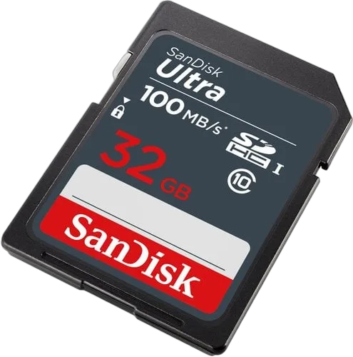 SanDisk Ultra 32GB SDHC Mem Card 100MB/s — vue 2