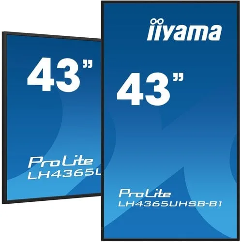 Iiyama LH4365UHSB-B1 42.5IN IPS 4K — vue 1