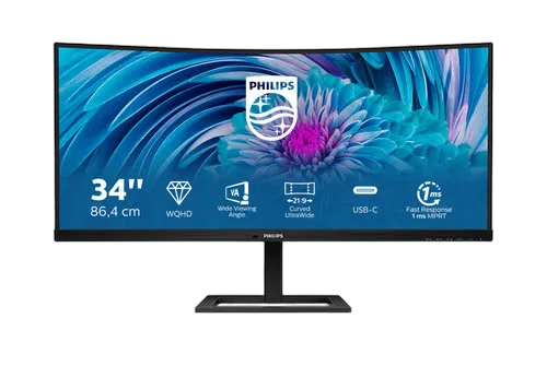 Philips 346E2CUAE/00 34" 3440 x 1440 VA 300 1MS — vue 1