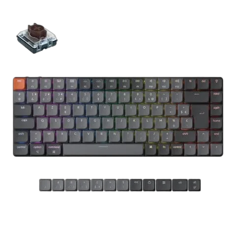 Keychron K3 Max QMK 75% - Mécanique - Sans-Fil - RGB - Gris