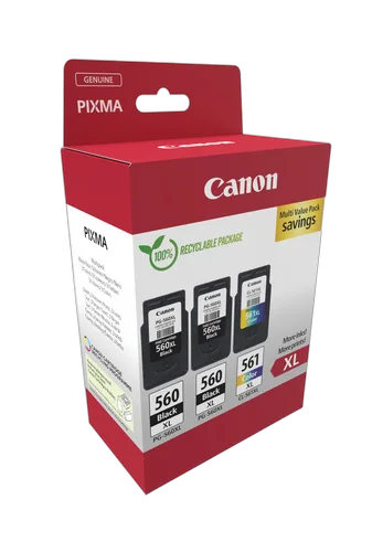 Canon Multipack Noires*2 + Couleur - PG-560XLx2/CL-561XL MULTI — vue 2