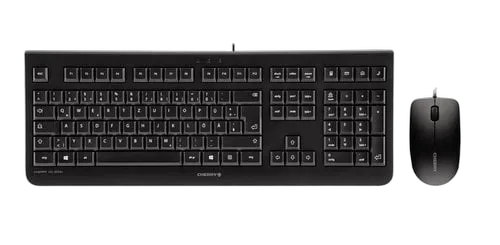 Cherry DC 2000 Ensemble Clavier & Souris filaires, noir, USB, AZERTY - FR — vue 1