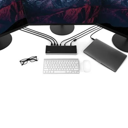 StarTech USB-C Dock - Triple 4K Monitor - 100W PD — vue 6