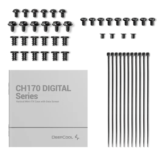 Deepcool CH170 Digital Noir - mT/Sans Alim/Mini-ITX — vue 12
