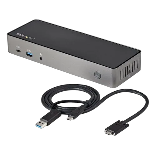 StarTech Hybrid USB-C USB-A Dock - Triple 4K 60Hz — vue 1