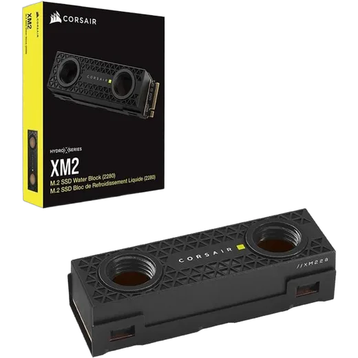 Corsair Waterblock Hydro X Series XM2 pour SSD M.2 2280 — vue 2